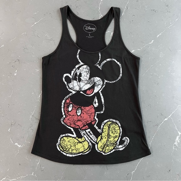 Disney Mickey Mouse Distressed Tank Top - Picture 1 of 3